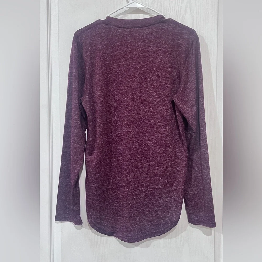 FINAL PRICE Adidas Maroon MS State  Long Sleeve Henley Tee